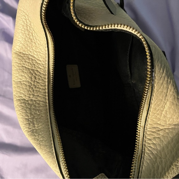 Kate Sade 13x 12 cream and black hobo style purse - Picture 3 of 5
